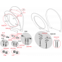 Механизм петель с SOFTCLOSE комплект, Alcadrain (AlcaPLAST), P111S-ND