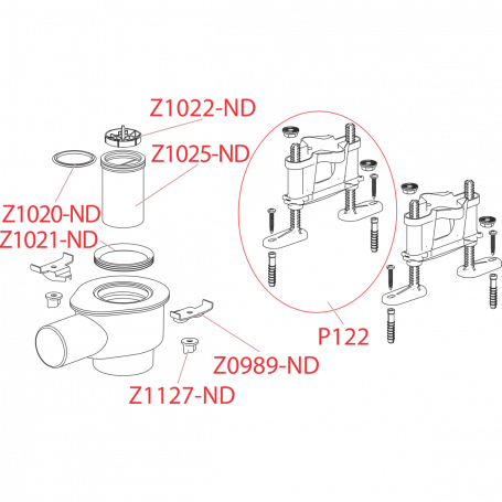 Гидрозатвор 50 к APZ-S12, Alcadrain (AlcaPlast), Z1025-ND