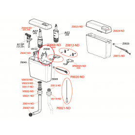 Распорка центральная для пластикового бачка,Alcadrain (AlcaPLAST), Z0048-ND