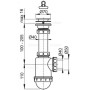 Cифон для мойки c нержавеющей peш. Ø70, арт. A441-DN50/40