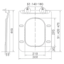 Сиденье для унитаза, дюропласт, белое для AR30116DP и PR30116DP, Olive's, 013ESC
