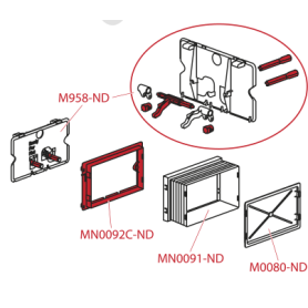 Доска с коромыслом и толкателями для Slimmodul AM, Alcadrain (AlcaPLAST), M958-ND