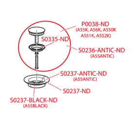 Решетка для A55 металл, ANTIC, Alcadrain (AlcaPLAST), S0237-ANTIC-ND