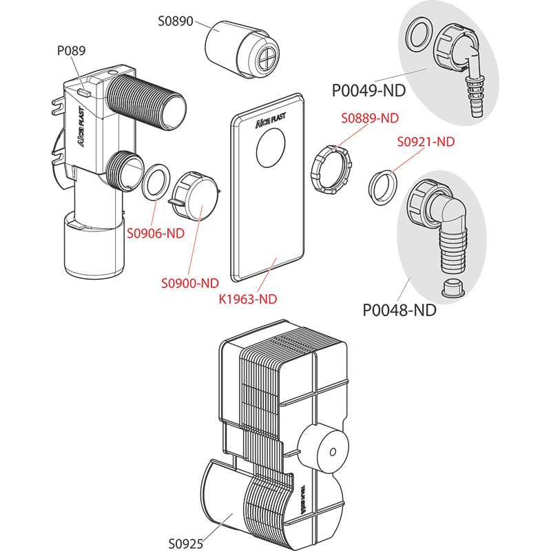 Сифон для стиральной машины Alcaplast APS3-302-APS3-Сифон для ...
